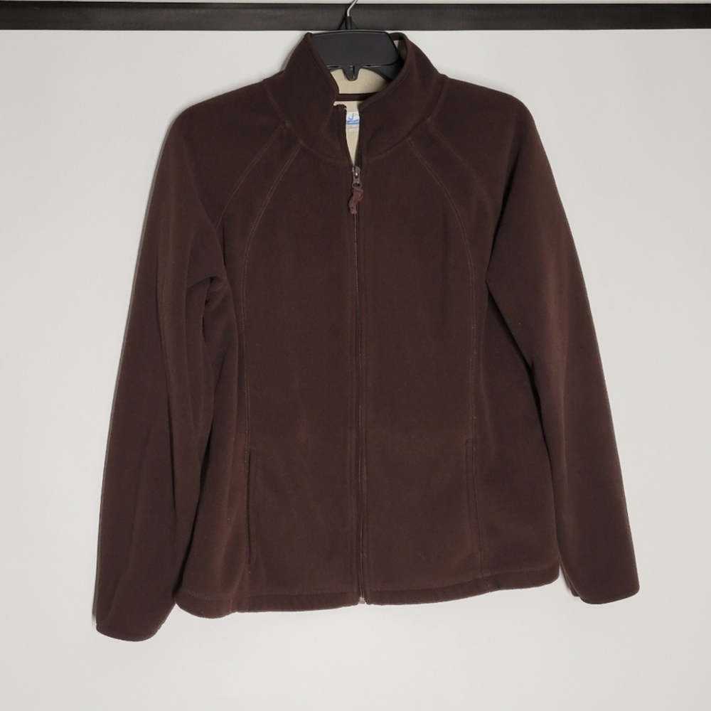 SJB Active Brown Fleece Zip-Up Jacket